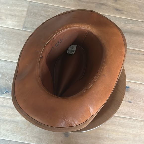 Skullys Vintage Leather Cowboy Hat - Picture 3 of 4